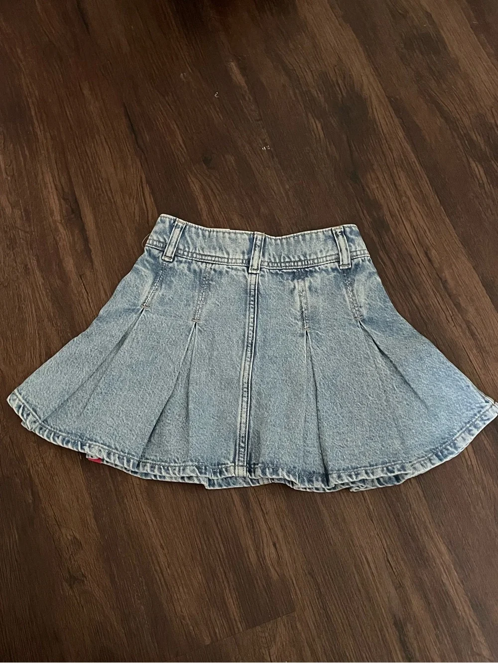 NWT GAP x American Girl Girls Pleated Denim Skirt 6